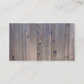Carte De Visite Balisage en bois Patiné (Dos)