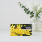 Carte De Visite Balise Arête Arrondie - Abeille occupée (Debout devant)