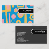 Carte De Visite Balise Arête arrondie - Abstrait 170914 (Devant / Derrière)