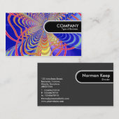 Carte De Visite Balise Arête arrondie - Abstrait fractal 061012d (Devant / Derrière)