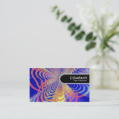 Carte De Visite Balise Arête arrondie - Abstrait fractal 061012d (Debout devant)