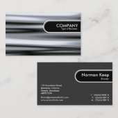 Carte De Visite Balise Arête arrondie - Argent rapide (Devant / Derrière)