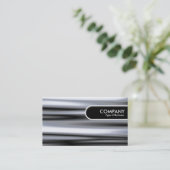 Carte De Visite Balise Arête arrondie - Argent rapide (Debout devant)