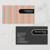 Carte De Visite Balise Arête arrondie - Bandes 310515 (05) (Devant / Derrière)