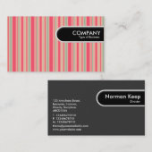 Carte De Visite Balise Arête arrondie - Bandes 310515 (09) (Devant / Derrière)