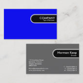 Carte De Visite Balise Arête arrondie - Bleu (Devant / Derrière)