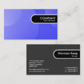 Carte De Visite Balise Arête Arrondie - Bleu Cloud Bulle (Devant / Derrière)