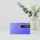 Carte De Visite Balise Arête Arrondie - Bleu Cloud Bulle (Debout devant)