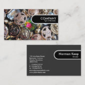 Carte De Visite Balise Arête Arrondie - Bling Marché Flea (Devant / Derrière)