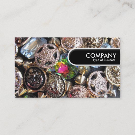 Carte De Visite Balise Arête Arrondie - Bling Marché Flea (Devant)