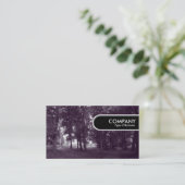 Carte De Visite Balise Arête Arrondie - Bois (Toné Violet) (Debout devant)