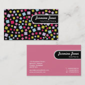 Carte De Visite Balise Arête arrondie - Couleurs en cascade (Devant / Derrière)