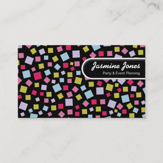 Carte De Visite Balise Arête arrondie - Couleurs en cascade (Devant)