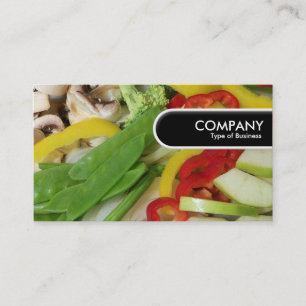 Carte De Visite Balise Arête arrondie - Légumes à la sauté 02