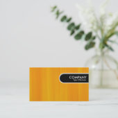 Carte De Visite Balise Arête Arrondie - Orange Peint (Debout devant)