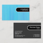 Carte De Visite Balise Arête arrondie - Texture peinte en bleu (Devant / Derrière)