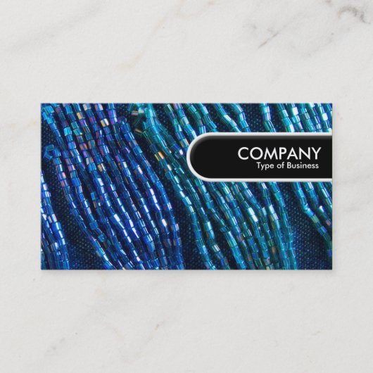 Carte De Visite Balise Arête arrondie - Tresses de perle (Devant)