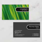 Carte De Visite Balise Arête arrondie - Vert en cascade (Devant / Derrière)
