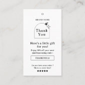 Carte De Visite Balise Boho Business Merci Hang (Devant)