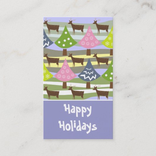 Carte De Visite Balise-Carte de visite Cadeau de Noël mignon (Devant)