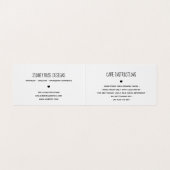 Carte De Visite Balise Coeur mignon fait avec l'amour Hang (Intérieur déplié)