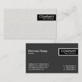 Carte De Visite Balise d'arête - Aspect de la toile (Devant / Derrière)