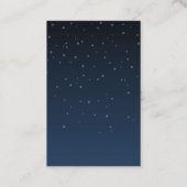 Carte De Visite Balise de baguette Mariage des étoiles bleues de l (Dos)