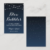 Carte De Visite Balise de baguette Mariage des étoiles bleues de l (Devant / Derrière)