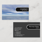 Carte De Visite Balise de bord arrondi - Mer et ciel (Devant / Derrière)