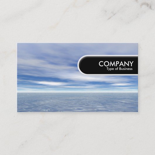 Carte De Visite Balise de bord arrondi - Mer et ciel (Devant)