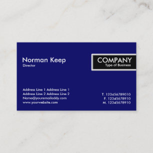 Carte De Visite Balise de bord - Bleu foncé (000066)