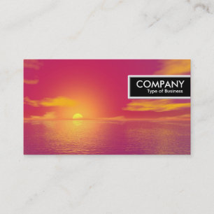 Carte De Visite Balise de bord - Coucher de soleil
