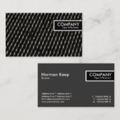 Carte De Visite Balise de bord - filet foncé (Devant / Derrière)