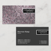 Carte De Visite Balise de bord - Granit chaud (Devant / Derrière)