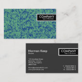 Carte De Visite Balise de bord - Marbre bleu vert (Devant / Derrière)