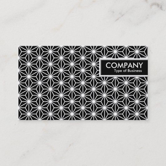 Carte De Visite Balise de bord - Motif Asanoha (Devant)