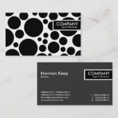 Carte De Visite Balise de bord - Pot - Noir sur blanc (Devant / Derrière)