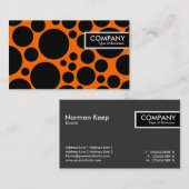 Carte De Visite Balise de bord - Spotty - Noir sur orange (Devant / Derrière)