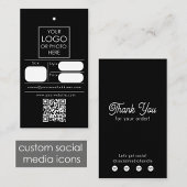 Carte De Visite Balise de couture de vêtements de vente au détail