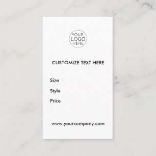 Carte De Visite Balise de hachage minimaliste de code QR avec text