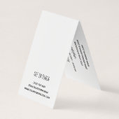 Carte De Visite Balise de passe-passe et de hang de coeur artisana (Dos)