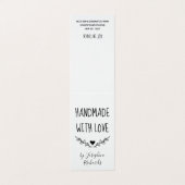 Carte De Visite Balise de passe-passe et de hang de coeur artisana (Extérieur déplié)