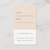 Carte De Visite Balise de prix de la texture en céramique à broyag (Dos)