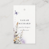 Carte De Visite Balise de prix simple pour le fleur sauvage Lilac  (Devant)