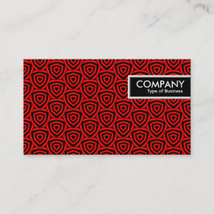 Carte De Visite Balise Edge - Bouclier rouge géométrique