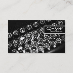 Carte De Visite Balise Edge - Machine à écrire Vintage