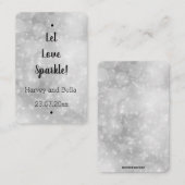 Carte De Visite Balise Editable Let Love Sparkle Sparkler (Devant / Derrière)
