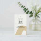 Carte De Visite Balise Prix du logo en céramique Abstraite simple (Debout devant)