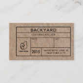 Carte De Visite Balise Rustique Kraft sur les médias sociaux Icône (Devant)