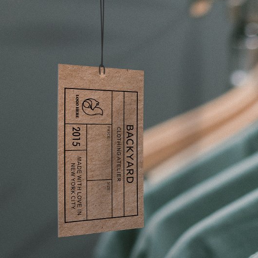 Carte De Visite Balise Rustique Kraft sur les médias sociaux Icône